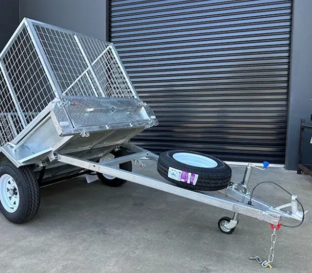 6×4 Single Axle Trailer Galvanised Box Trailers 750kg ATM.webp