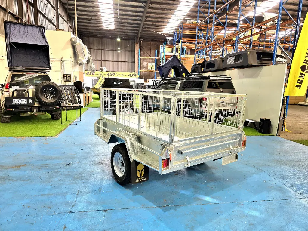 6×4 Single Axle Trailer Galvanised Box Trailers 750kg ATM