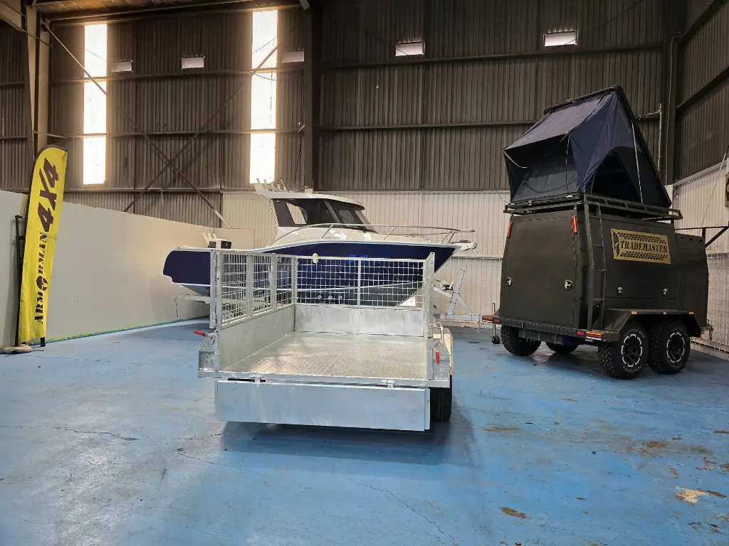 6×4 Single Axle Trailer Galvanised Box Trailers 750kg ATM