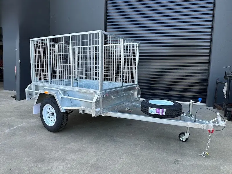 7×5 Single Axle Trailer Galvanised Box Trailers 750kg ATM