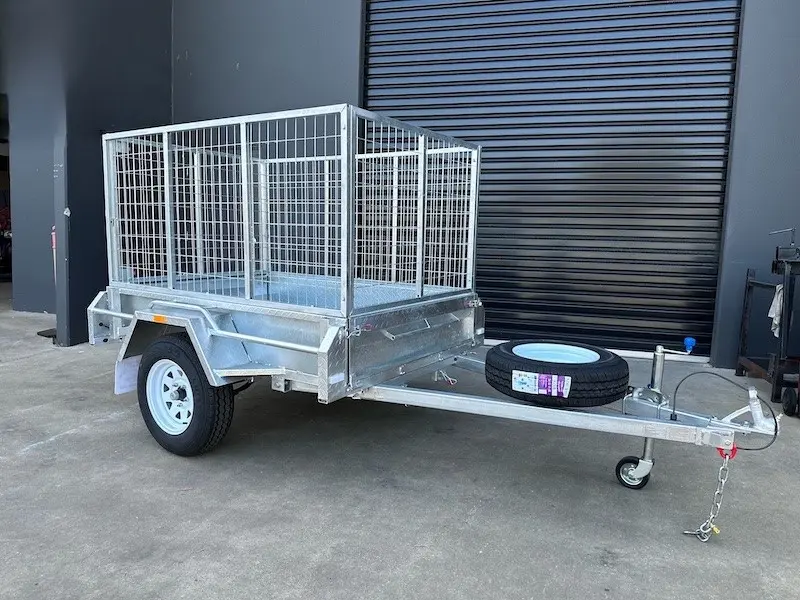 6×4 Single Axle Trailer Galvanised Box Trailers 750kg ATM