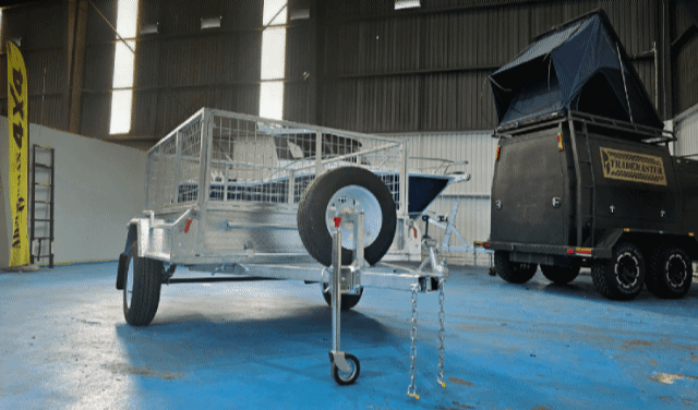 6×4 Single Axle Trailer Galvanised Cage Trailers 750kg ATM