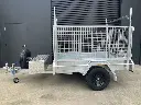 7×4 Single Axle Trailer Galvanized Box Trailers 750kg ATM