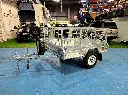 7×4 Single Axle Trailer Galvanized Cage Trailers 750kg ATM