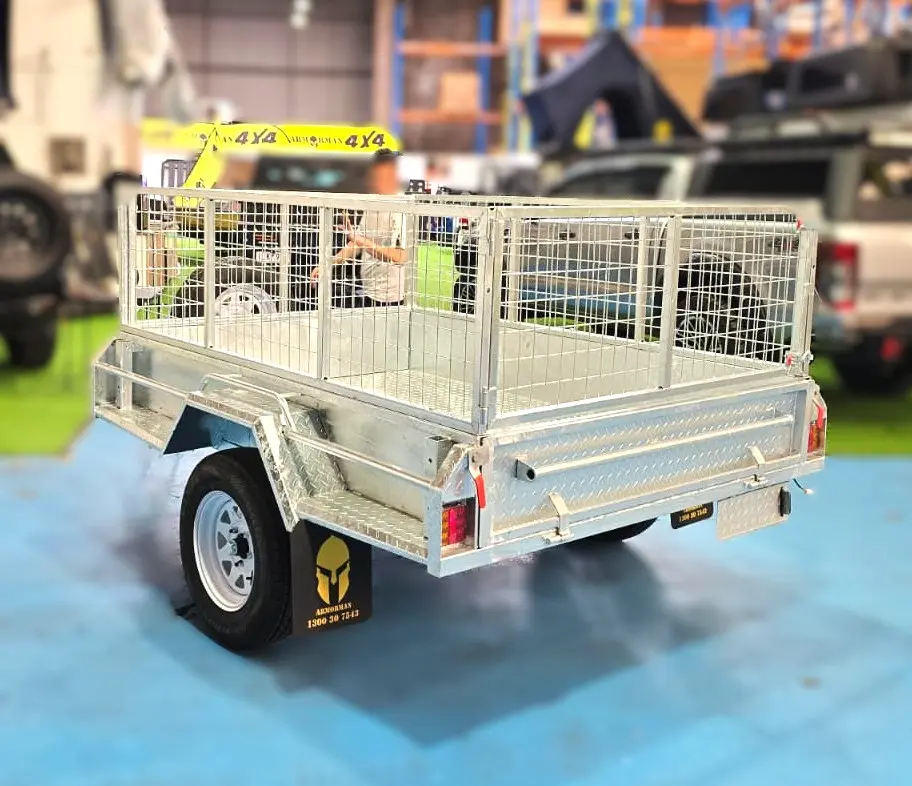 8×5 Single Axle Trailer Galvanized Box Trailers 750kg ATM