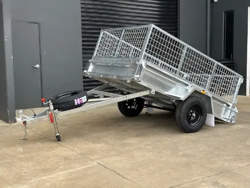 8×5 Single Axle Trailer Galvanized Box Trailers 750kg ATM